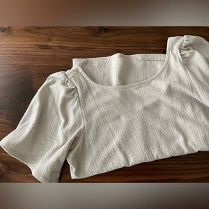 BN Crepe Jacquard Scoop-Back Top